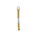 Super Anchor Safety 48"x2" HI-VIZ Green Tie-Off strap w/Slotted D-ring +Loop end. Single pc, retail pack 6048-GR48